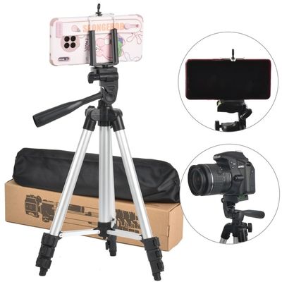 Aluminum Max Tube Dia 16.8mm Cell Phone Tripod For Shooting
