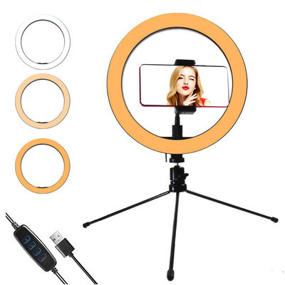 6.3 Inch Selfie Led Circle Light Stand Dimmable For Youtuber Video