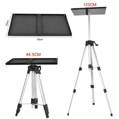 120cm Height Adjustable Computer Laptop Projector Tripod Stand With Metal Tray