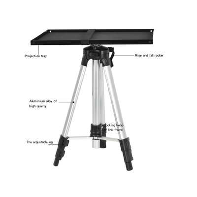Max Height 1200mm Adjustable Projector Laptop Stand With Tray