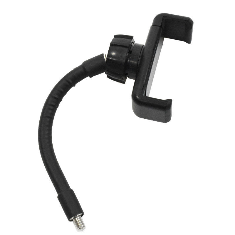 360 Degree 55-95mm Black Mobile Phone Holder For Selfie Ring Light