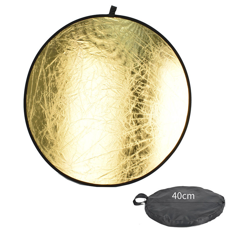 Silver Gold Folding 110cm Photo Studio Reflector Collapsible
