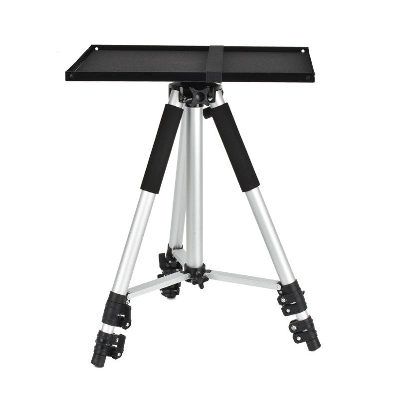 1.4M Projector Tripod Stand Aluminum Alloy With Tray dual Purpose Screw